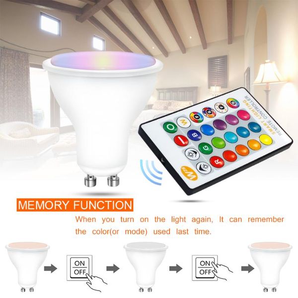 bulbs est led lamp gu10 rgb bulb 8w rgbw rgbww dimmable ampoule lights for home holiday decoration with remote controller
bulbs est led lamp gu10 rgb bulb 8w rgbw rgbww dimmable ampoule lights for home holiday decoration with remote controller