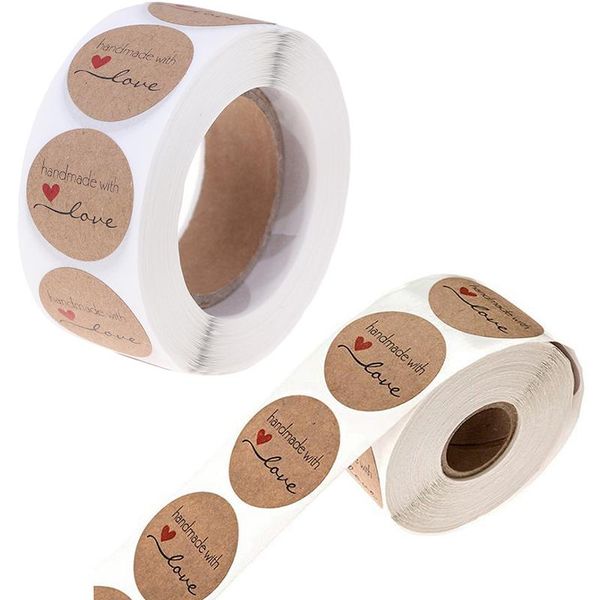 gift wrap 500pcs/roll 2.5cm diy hand made handmade with love label wedding stickers adhesive sticker kraft round labels wholesale price
gift wrap 500pcs/roll 2.5cm diy hand made handmade with love label wedding stickers adhesive sticker kraft round labels wholesale price