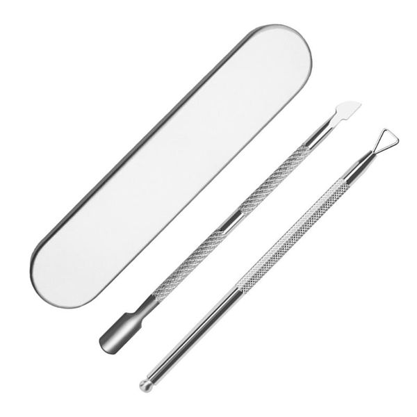 nail art kits 1 set cuticle remover stainless steel pusher manicure tools 
nail art kits 1 set cuticle remover stainless steel pusher manicure tools