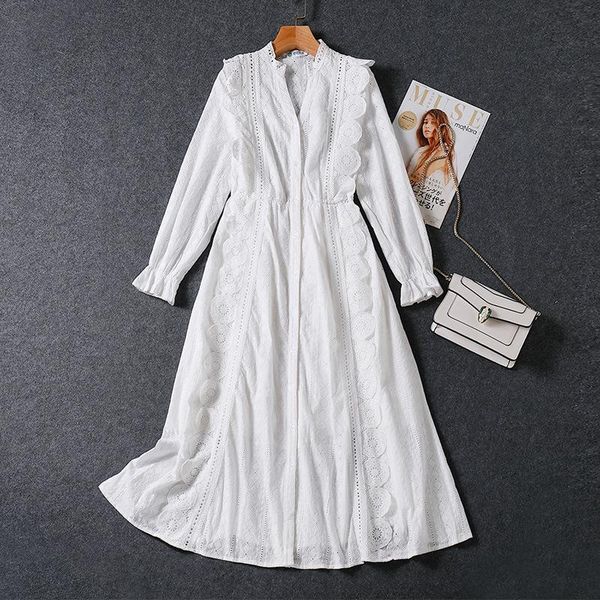 casual dresses fancy good quality high end one piece long lace dress white crochet ruched hem princess vintage robe longue vestido largo, Black;gray
casual dresses fancy good quality high end one piece long lace dress white crochet ruched hem princess vintage robe longue vestido largo, Black;gray