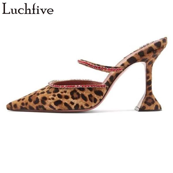 horsehair leopard slippers diamond pointy toe shoes woman goblet heels slides runway 2021 big size party, Black
horsehair leopard slippers diamond pointy toe shoes woman goblet heels slides runway 2021 big size party, Black