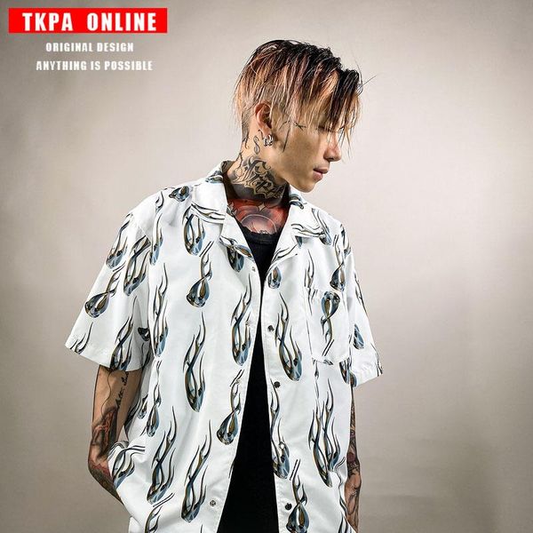 camisas para hombre men's summer shirt fashion trend printed lapel street hip hop casual sports shirts, White;black
camisas para hombre men's summer shirt fashion trend printed lapel street hip hop casual sports shirts, White;black