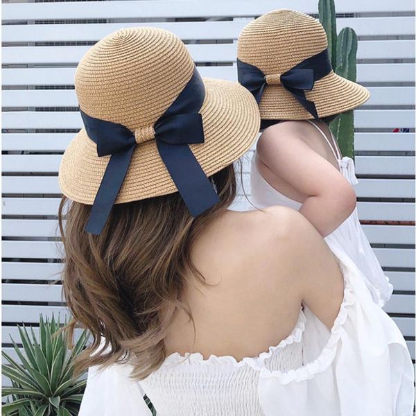 wide brim hats parent-child wear summer children's bow sun men and women dome sunscreen kids beach fedora, Blue;gray
wide brim hats parent-child wear summer children's bow sun men and women dome sunscreen kids beach fedora, Blue;gray