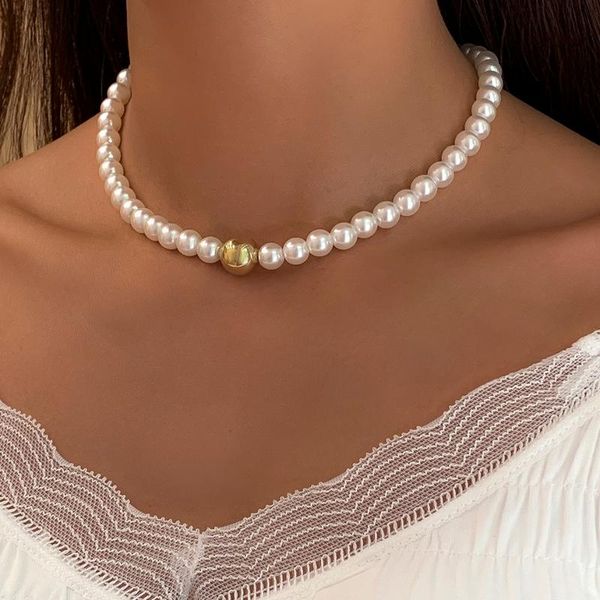 chains goth fashion imitation pearl choker necklace for women girl kpop elegant acrylic bead pendant wedding boho jewelry 2021, Silver
chains goth fashion imitation pearl choker necklace for women girl kpop elegant acrylic bead pendant wedding boho jewelry 2021, Silver