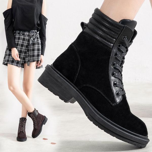 boots female fashion genuine leather keep warm motorcycle women boot winter handmade lace-up woman shoes casual ankle, Black
boots female fashion genuine leather keep warm motorcycle women boot winter handmade lace-up woman shoes casual ankle, Black