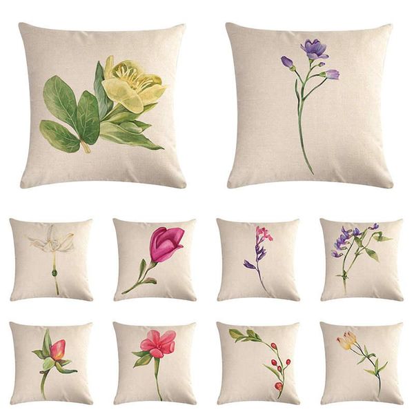 cushion/decorative pillow spring flower plant cushion cover colorful pattern linen sofa chair office decoration 45x45cm
cushion/decorative pillow spring flower plant cushion cover colorful pattern linen sofa chair office decoration 45x45cm
