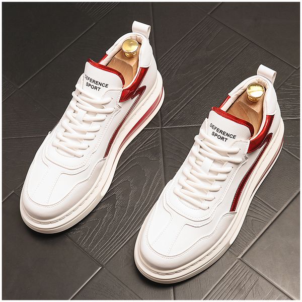 spring white men business wedding casual shoes fashion designer round toe lace up breathable sneakers european street cool walking loafers y, Black
spring white men business wedding casual shoes fashion designer round toe lace up breathable sneakers european street cool walking loafers y, Black