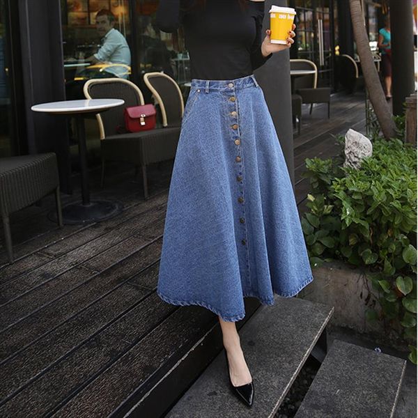 summer high waisted jean long women skirts button front pleated denim maxi casual solid pants, Black
summer high waisted jean long women skirts button front pleated denim maxi casual solid pants, Black