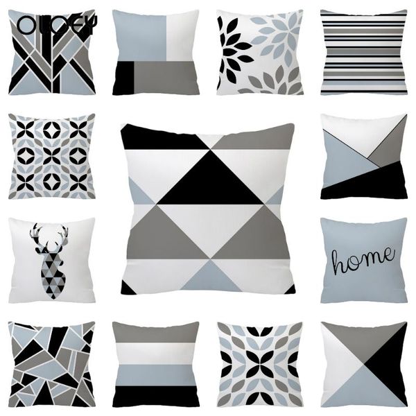 pillow case litchi black and white pillowcase geometric polyester 45x45cm home fall el car decorative . 
pillow case litchi black and white pillowcase geometric polyester 45x45cm home fall el car decorative .