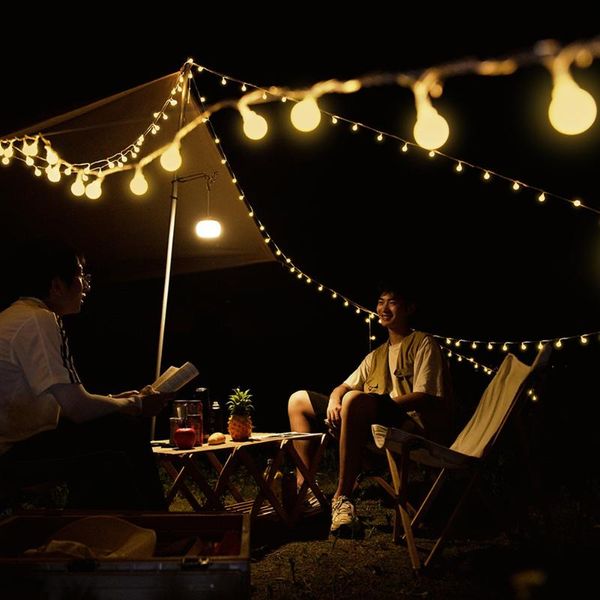 strings led string lights 2 gears adjustable camping tent outdoor lighting bulb waterproof party backyard patio decoration 
strings led string lights 2 gears adjustable camping tent outdoor lighting bulb waterproof party backyard patio decoration