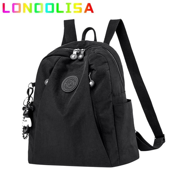 women's backpack large capacity casual travel bagpack simple solid color shoulder bag nylon cloth racksack mochilas 220309
women's backpack large capacity casual travel bagpack simple solid color shoulder bag nylon cloth racksack mochilas 220309