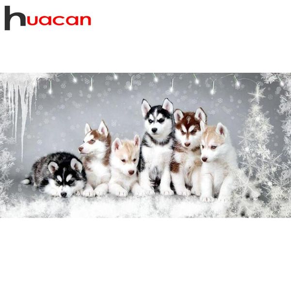diamond painting huacan 5d diy full square/round dog husky embroidery mosaic animal home decoration
diamond painting huacan 5d diy full square/round dog husky embroidery mosaic animal home decoration