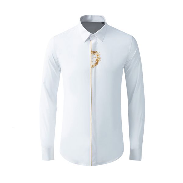 tee shirt shirt plus size m-4xl shirt men elegant lion head embroidery beading chemise homme business cotton male shirts, White;black
tee shirt shirt plus size m-4xl shirt men elegant lion head embroidery beading chemise homme business cotton male shirts, White;black