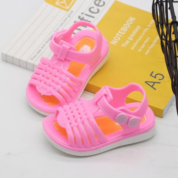 children summer shoes toddler crystal sandals closed toe no-slip cosplay dance slippers girls party princess 2403, Black;red