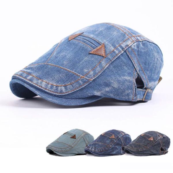 visors fashion men women vintage washed jeans sun hats outdoor sports denim beret visor anti uv flat cap, Blue;gray
visors fashion men women vintage washed jeans sun hats outdoor sports denim beret visor anti uv flat cap, Blue;gray