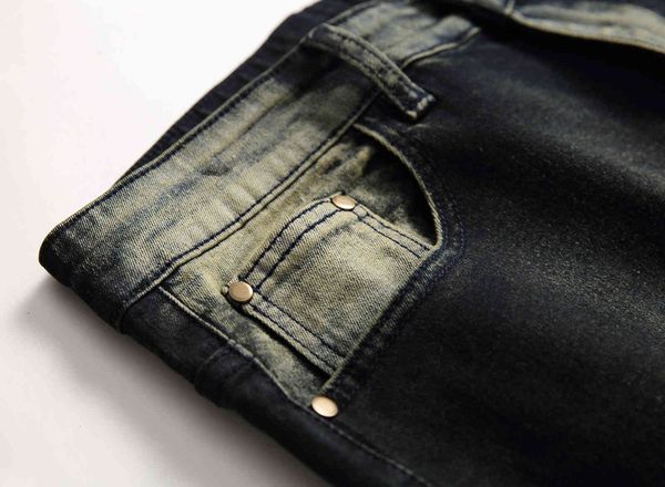 men's jeans skinny s cool stretch slim fit straight denim biker hip hop streetwear 1980# 751i, Blue
men's jeans skinny s cool stretch slim fit straight denim biker hip hop streetwear 1980# 751i, Blue