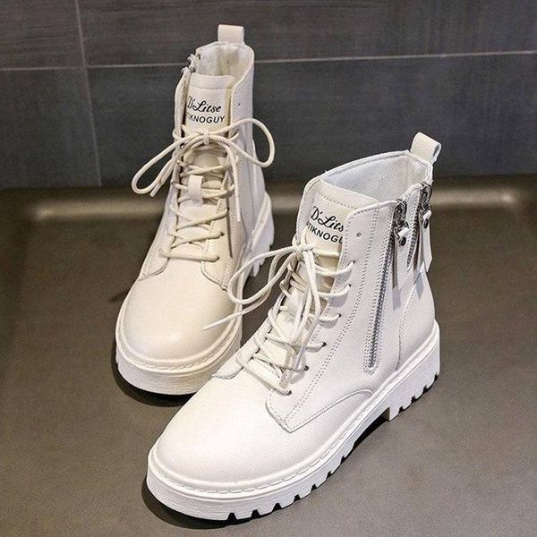 boots leather ankle for women fashion british style shoes beige black platform round toe chunky motorcycle
boots leather ankle for women fashion british style shoes beige black platform round toe chunky motorcycle