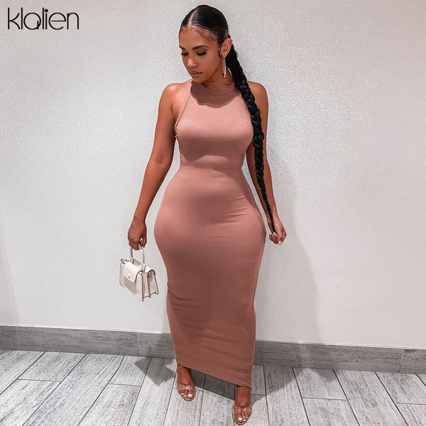 Fashion Casual Club Streetwear Solid Rib Knit Slim Stretch Sleeveless Long Dress For Women Simple Wild Female Y2K Dress, Black
Fashion Casual Club Streetwear Solid Rib Knit Slim Stretch Sleeveless Long Dress For Women Simple Wild Female Y2K Dress, Black