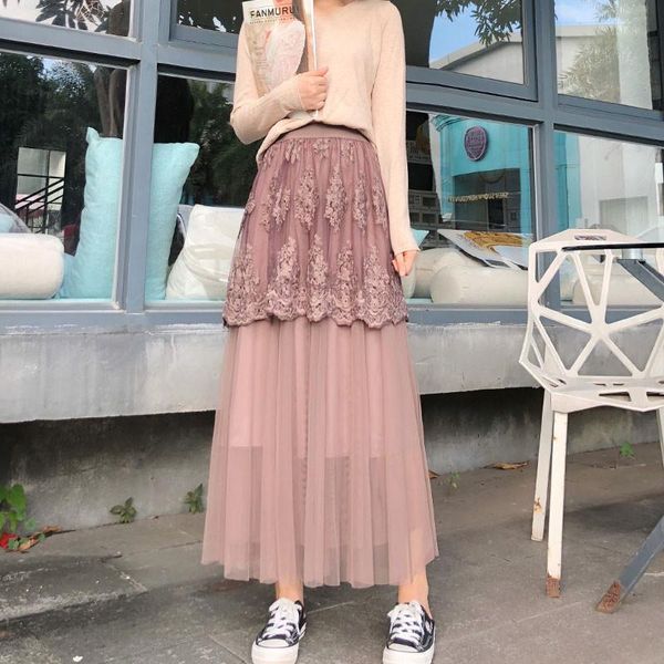 real s 2021 women's autumn and winter high waist lace mesh a-line cake half-length skirt skirts, Black
real s 2021 women's autumn and winter high waist lace mesh a-line cake half-length skirt skirts, Black