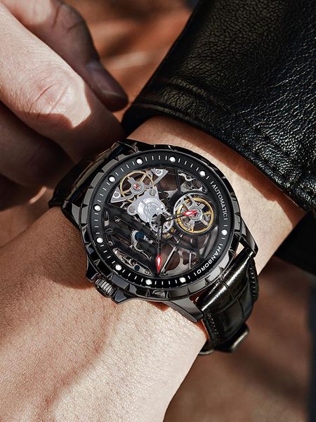 wristwatches hanboro genuine brand automatic men's watch waterproof hollow tourbillon mechanical men fashion relogio masculino, Slivery;brown
wristwatches hanboro genuine brand automatic men's watch waterproof hollow tourbillon mechanical men fashion relogio masculino, Slivery;brown