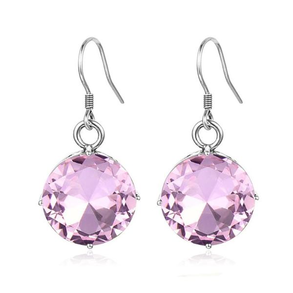dangle & chandelier szjinao pink crystal earrings women silver 925 round gemstone cute romantic drop earring for bijoux brinco
dangle & chandelier szjinao pink crystal earrings women silver 925 round gemstone cute romantic drop earring for bijoux brinco