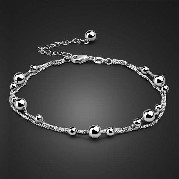 100% 925 sterling silver beach foot anklet for women bohemian simple double chain anklets summer bracelet on the leg jewelry, Red;blue
100% 925 sterling silver beach foot anklet for women bohemian simple double chain anklets summer bracelet on the leg jewelry, Red;blue