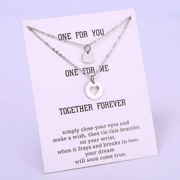 set- love heart pendant necklaces couple you are my person women men trendy fashion jewelry drop, Silver
set- love heart pendant necklaces couple you are my person women men trendy fashion jewelry drop, Silver