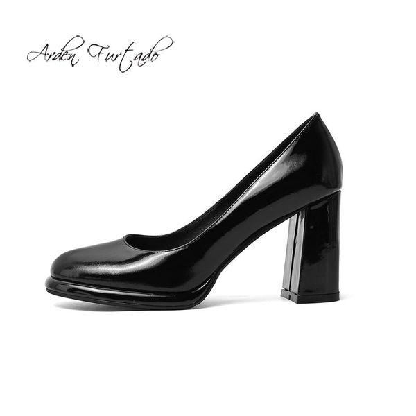 dress shoes arden furtado spring and autumn fashion women's slip-on red chunky heels elegant genuine leather burgundy white pumps, Black
dress shoes arden furtado spring and autumn fashion women's slip-on red chunky heels elegant genuine leather burgundy white pumps, Black