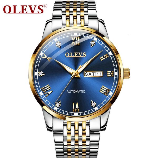 luxury mark olevs 6602 car mechanical men business clock classic rvs waterproof calendar male clocks, Slivery;brown
luxury mark olevs 6602 car mechanical men business clock classic rvs waterproof calendar male clocks, Slivery;brown