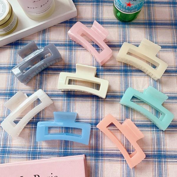 hair accessories women elegant rectangle acrylic large crab clips solid color geometric hairpins
hair accessories women elegant rectangle acrylic large crab clips solid color geometric hairpins