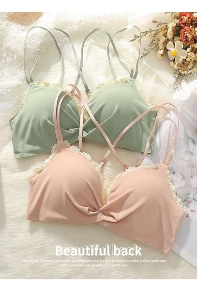 underwear women's thin summer small chest gathered students white lace no steel ring beautiful back girl bra, Red;black
underwear women's thin summer small chest gathered students white lace no steel ring beautiful back girl bra, Red;black