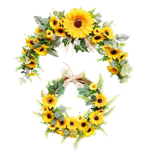 simulation sunflower bouquet flower wreath aartificial flowers home garden party wedding decoration diy for door window decor decorative & w
simulation sunflower bouquet flower wreath aartificial flowers home garden party wedding decoration diy for door window decor decorative & w