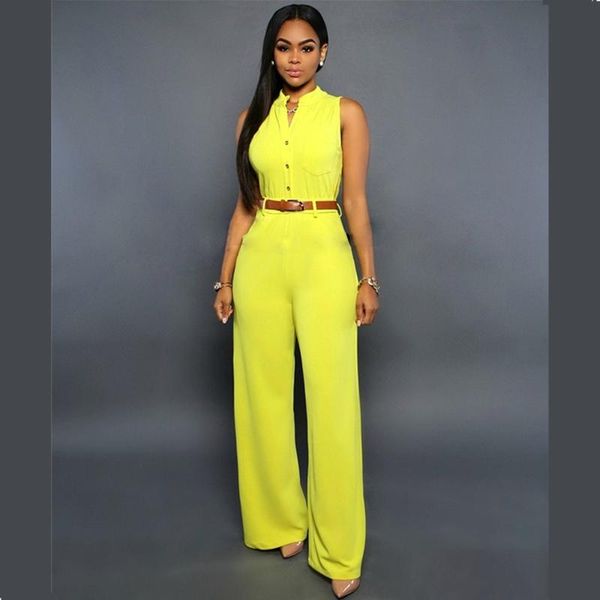 women's jumpsuits & rompers summer 2021 sleeveless v-neck single breasted high waist with belt wide leg pants white yellow red black bl, Black;white
women's jumpsuits & rompers summer 2021 sleeveless v-neck single breasted high waist with belt wide leg pants white yellow red black bl, Black;white