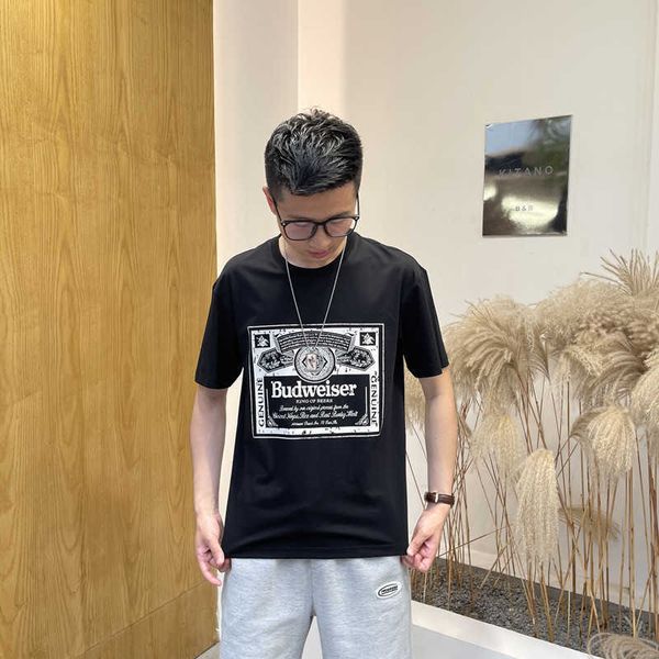 american summer khaki style printed short sleeve t-shirt men's slim fashion brand large round neck white t-shirt half, White;black
american summer khaki style printed short sleeve t-shirt men's slim fashion brand large round neck white t-shirt half, White;black