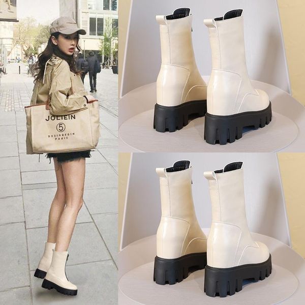 boots high bottom single boot zipper autumn 2021 british style front spring and short, Black
boots high bottom single boot zipper autumn 2021 british style front spring and short, Black