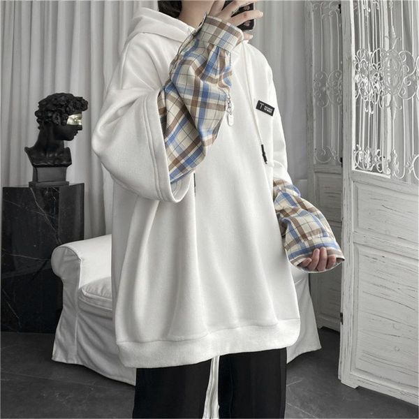 men's hoodies & sweatshirts 2021 gothic patchwok hoodie streetwear men plaid sweatshirt girls cool punk funny spring autumn japan soli, Black
men's hoodies & sweatshirts 2021 gothic patchwok hoodie streetwear men plaid sweatshirt girls cool punk funny spring autumn japan soli, Black
