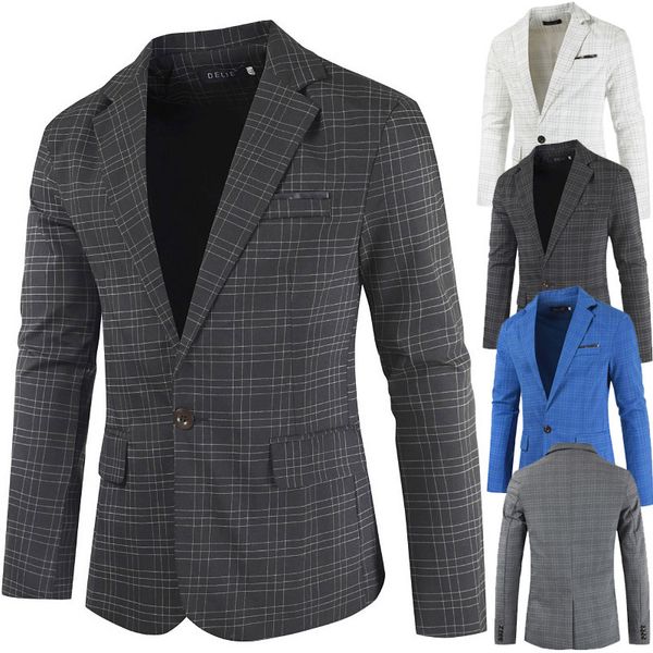 fashion suits leisure plaid men's clothing autumn winter 2021 korean slim, White;black
fashion suits leisure plaid men's clothing autumn winter 2021 korean slim, White;black