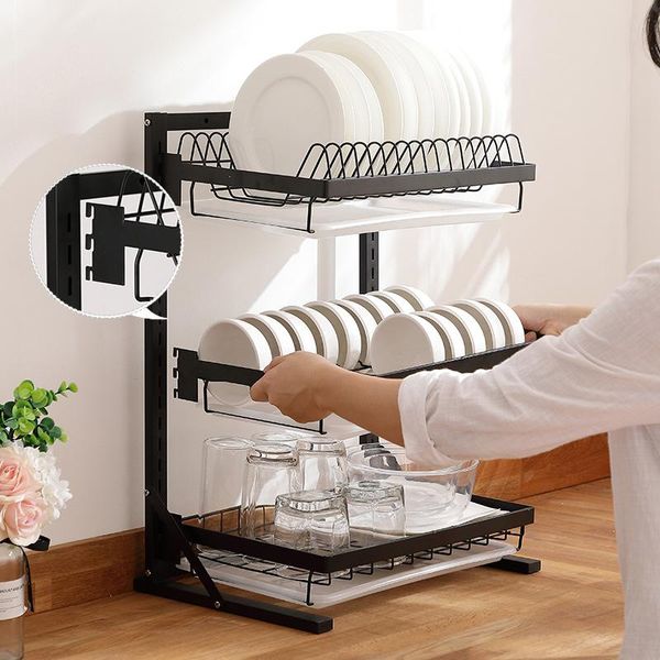 stainless steel kitchen shelf wall mounted bowls chopsticks household multi layer storage rack drain table stand no need punch & organizatio
stainless steel kitchen shelf wall mounted bowls chopsticks household multi layer storage rack drain table stand no need punch & organizatio