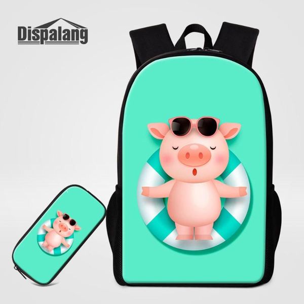 backpack cartoon 2pcs/set pink piggy prints schoolbag kids primary school with pencil case bag girls daypack mochila
backpack cartoon 2pcs/set pink piggy prints schoolbag kids primary school with pencil case bag girls daypack mochila