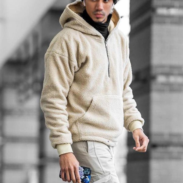 men's hoodies & sweatshirts solid color loose hooded plush sweater casual coat, Black
men's hoodies & sweatshirts solid color loose hooded plush sweater casual coat, Black