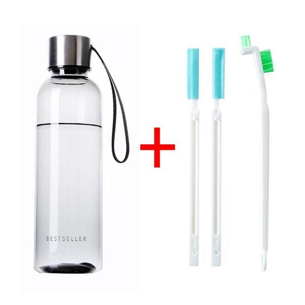 water bottles 550ml bottle / cleaning brushes set portable travel sports milk juice container plastic /brushes
water bottles 550ml bottle / cleaning brushes set portable travel sports milk juice container plastic /brushes