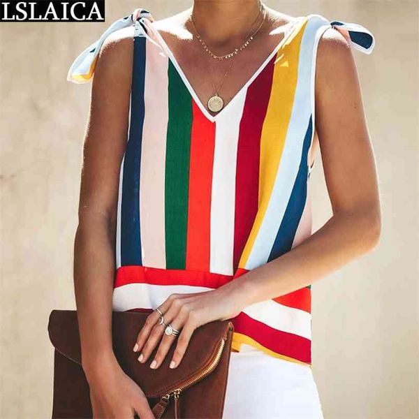 stripe print blouse women fashion sleeveless shirts summer womens casual loose streetwear clothes plus size 210515, White
stripe print blouse women fashion sleeveless shirts summer womens casual loose streetwear clothes plus size 210515, White