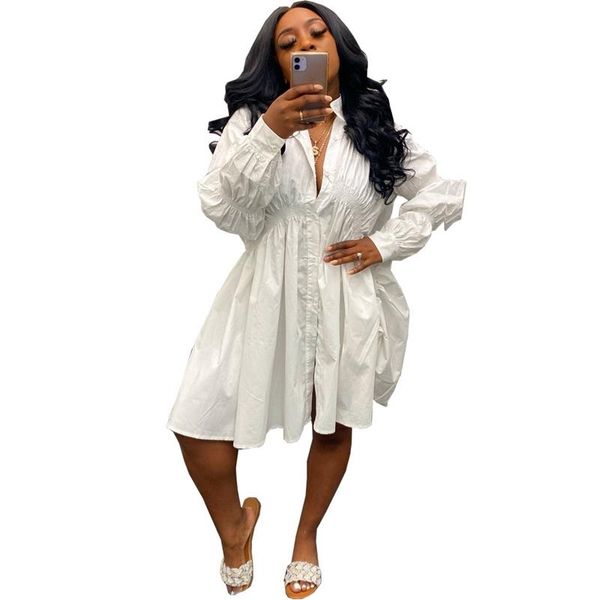 casual dresses white button up shirt dress women spring long lantern sleeve turn down collar oversized loose, Black;gray
casual dresses white button up shirt dress women spring long lantern sleeve turn down collar oversized loose, Black;gray
