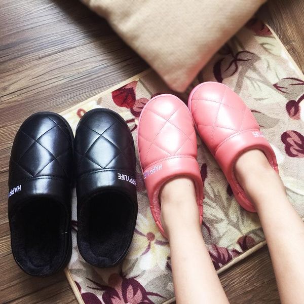 winter couple warm slippers for men and women pu lint waterproof non-slip plush home floor wool zapatos para mujer 2021, Black
winter couple warm slippers for men and women pu lint waterproof non-slip plush home floor wool zapatos para mujer 2021, Black