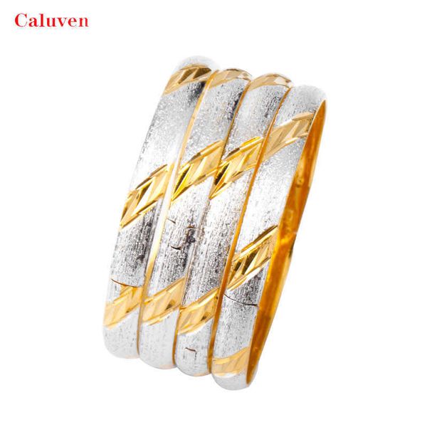 4pcs/lot gold silver color bangles two-tones dubai bracelet for women ethiopian wedding bracelets classic african gift q0720, Black
4pcs/lot gold silver color bangles two-tones dubai bracelet for women ethiopian wedding bracelets classic african gift q0720, Black