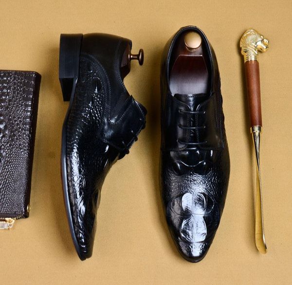 dress shoes qyfcioufu handmade men's oxford crocodile pattern wedding office formal shoe male genuine cow leather suit, Black
dress shoes qyfcioufu handmade men's oxford crocodile pattern wedding office formal shoe male genuine cow leather suit, Black