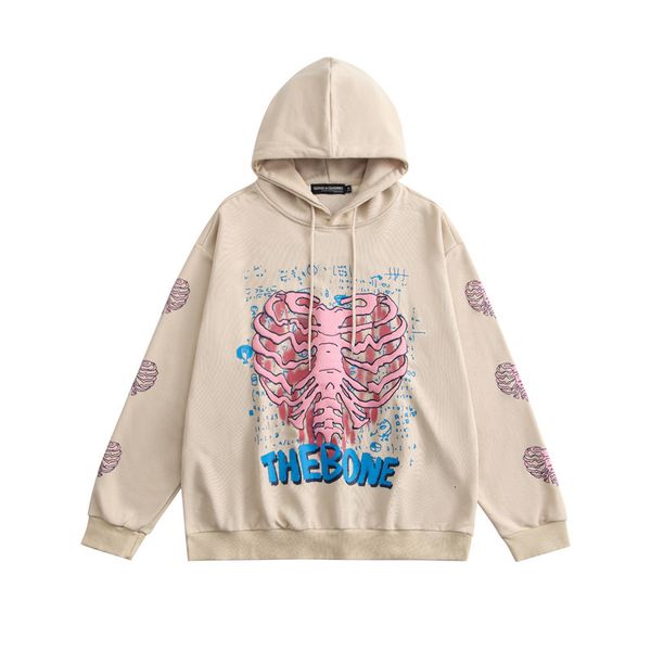 men's hoodies & sweatshirts hip hop streetwear hoodie harajuku sweatshirt skeleton letter impression male pullover, loose cotton with k, Black
men's hoodies & sweatshirts hip hop streetwear hoodie harajuku sweatshirt skeleton letter impression male pullover, loose cotton with k, Black