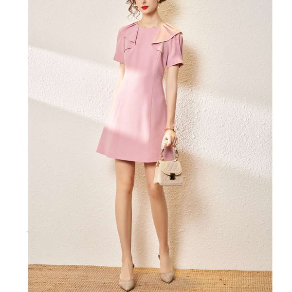 dress dressspring women's wear light mature round neck short sleeve folding ruffle slim a-line, Black;gray
dress dressspring women's wear light mature round neck short sleeve folding ruffle slim a-line, Black;gray