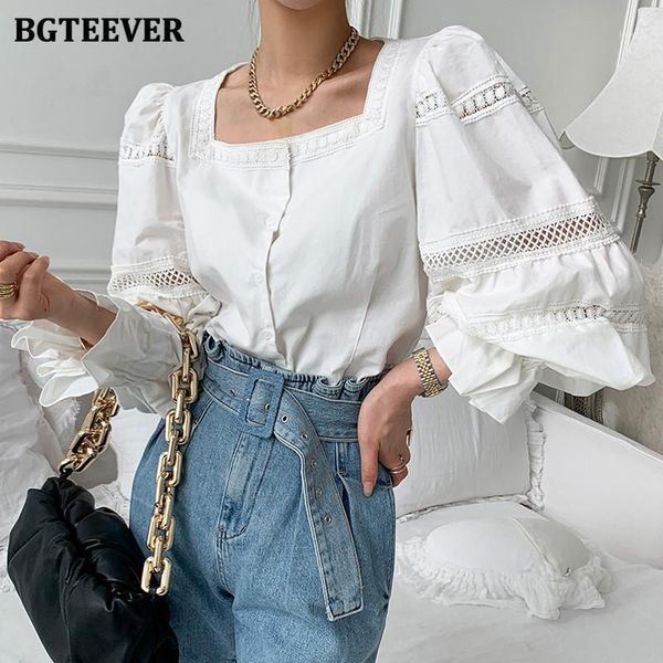casual puff sleeve women white shirts square collar hollow-out female blouses 2021 spring ladies blusas mujer women's &
casual puff sleeve women white shirts square collar hollow-out female blouses 2021 spring ladies blusas mujer women's &