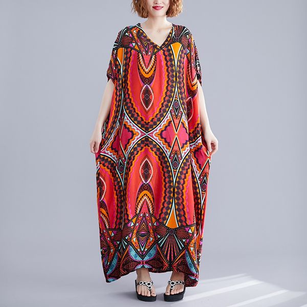 plus size vintage dresses summer 2021 new chinese style women summer beach boho maxi dress ladies print retro vestidos 11525, Red
plus size vintage dresses summer 2021 new chinese style women summer beach boho maxi dress ladies print retro vestidos 11525, Red